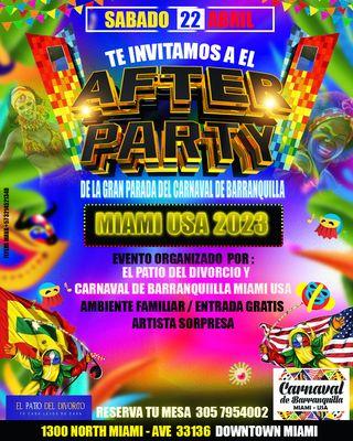 After Party de La Gran Parada del Carnaval de Barranquilla Miami USA 2023