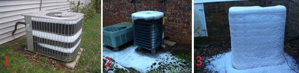 Watch out for freezing rain on your heat pump