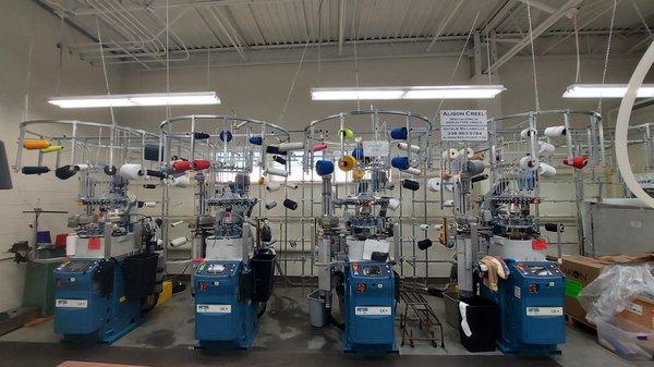 Knitting Lab (shown:  Lonati Knitting machines)