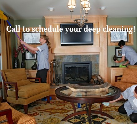 Call today to schedule your deep cleaning just in time for Spring!