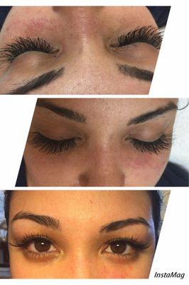 eyelashes extension with Natural look.