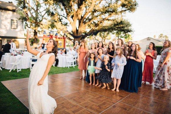 A wedding we hosted in our Main Quad area. The quad is also a great area to use as a breakout space for receptions, picnics, etc...