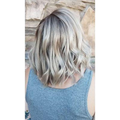 Babylights, followed by a shadow root and an olaplex treatment