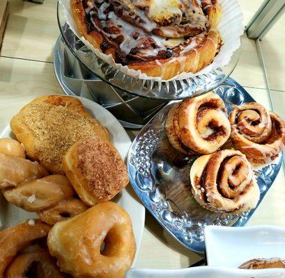 Fresh donuts and pastries.