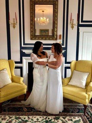 The beautiful Bridal suite with best friend.