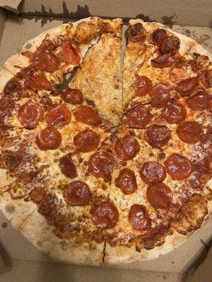 Ordered take out and my pizza came with this blank spot