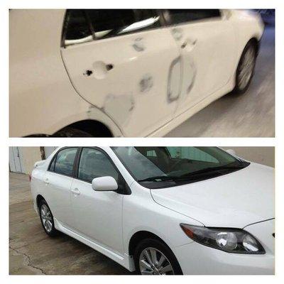 collision repair before and after