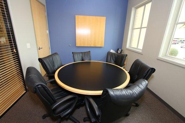 Our conference rooms offer a variety of shapes and sizes. Members can even see availability and book online in real-time!