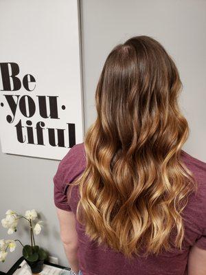 Beautiful natural blonde balayage.