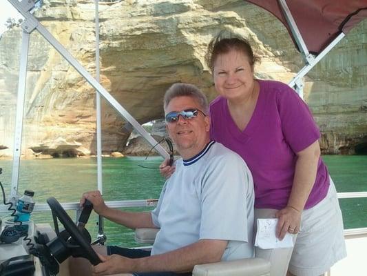 Enjoy exploring the nearby Pictured Rocks Lakeshore Park from water and land!