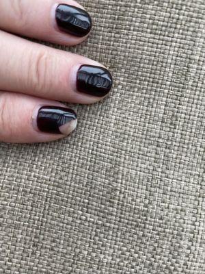 Gel manicure chipped after 9 days