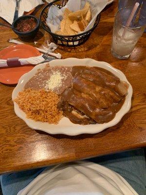 Steak enchiladas