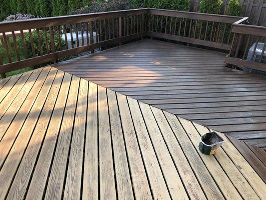 deck sealing job in Clarendon Hills