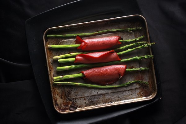 Food Menu | asparagus with water ham / Self-promotion