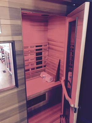 Enjoy the many benefits of our infrared sauna.