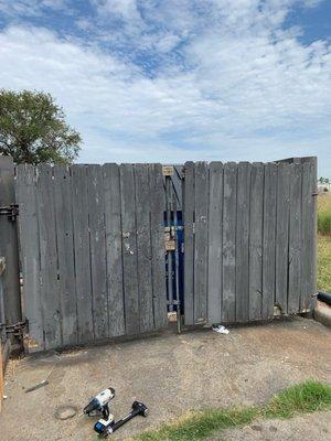 Before pic of replacing gate