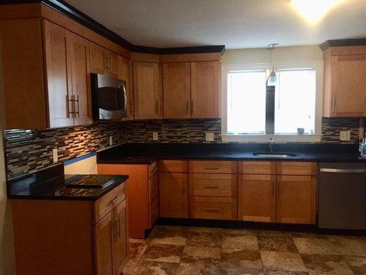 Kitchen cabinets refurbished