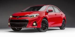 red 2015 corolla s