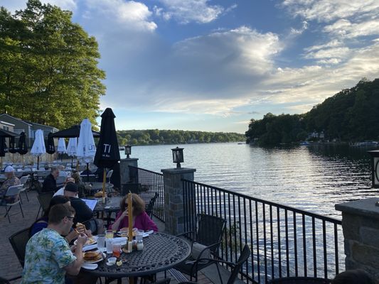 View from outside restaurant on the Patio.