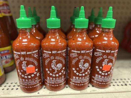 $7.99 for medium bottle. Thank you Thai Binh for not price gouging Sriracha!