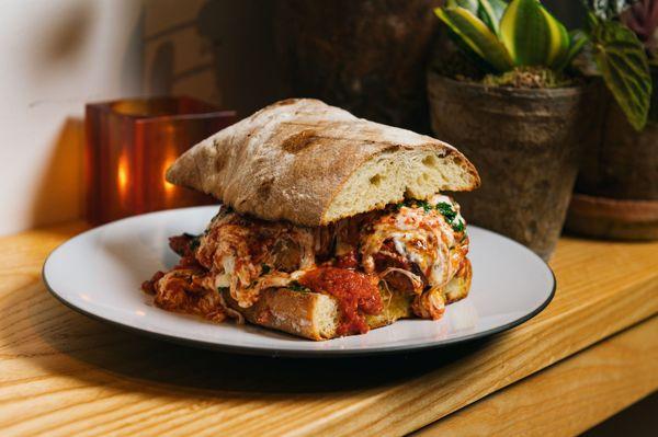 Veal Meatball Panino