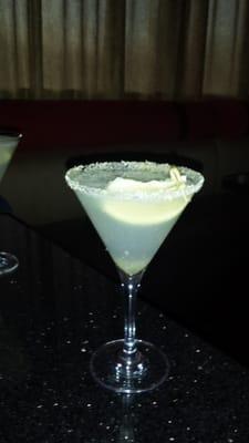 Beautiful Lemon Drop Martini that Drita made for me. Soooo good!!!!!