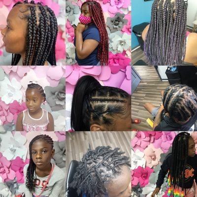 Jumbo dreads,kids braids,dreadlocks, men braids