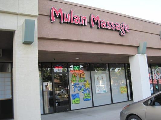 Front of Mulan Massage.