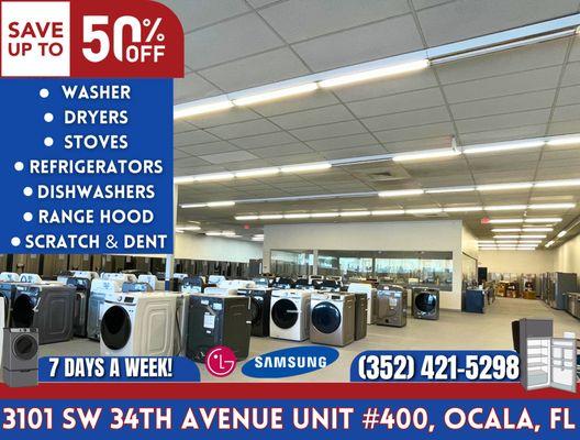 #LgAppliances #SamsungAppliances #usedappliances #applianceoutlet #discounted #Dryers #ovens #washers #refrigerators #microwaves #washTowers