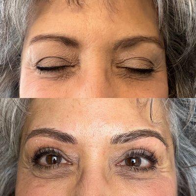 Microblading before and after