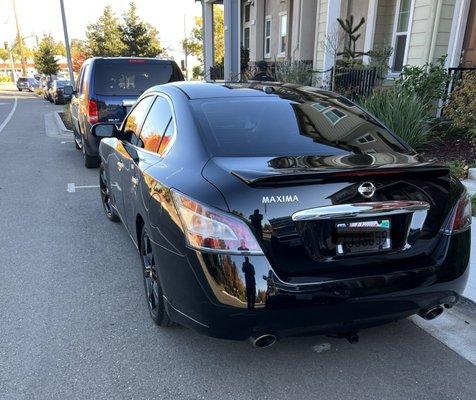 2012 maxima looks new again. (Re-tint on back window) + detail