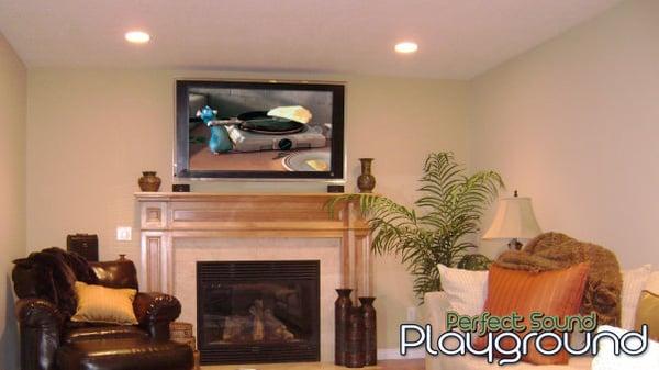 TV Over Fireplace Installation