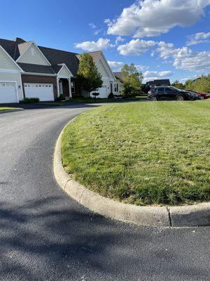 Grass clippings left in clumps community-wide