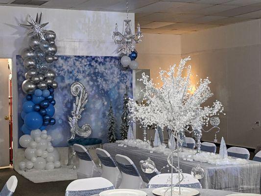 Winter wonderland theme