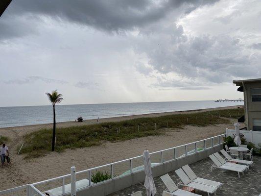 No matter the weather, this is the place to watch the sky and water.