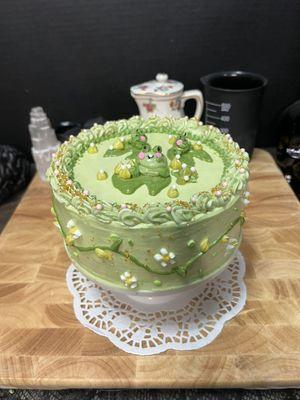 Custom Frog Cake