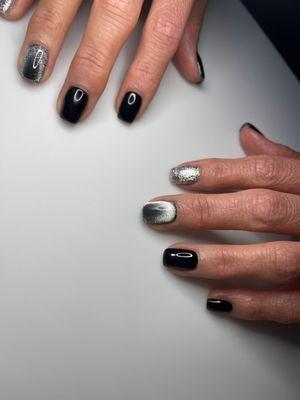 Beautiful black nails!