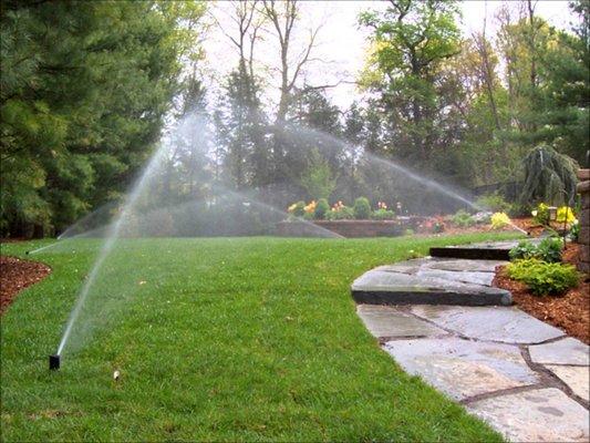 Sprinkler system installation