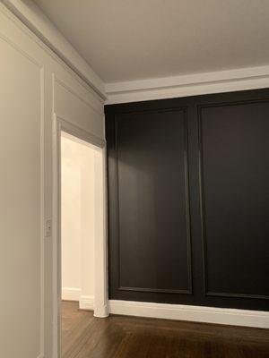 Accent wall in living room