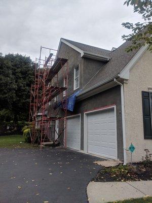 Stucco installation