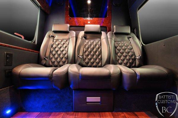 Amm's Black Car Service - Mercedes Sprinter Van with Bentley Captain Seats for corporate transportation