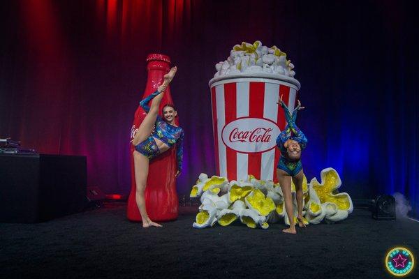 Talent at the CinemaCon after party sponsored by Coca-Cola!