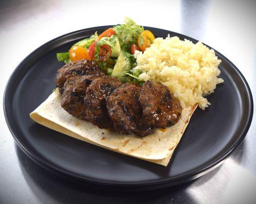 Grilled Kofte (5 pcs) - Butter Rice and Street Sizzle Green Salad