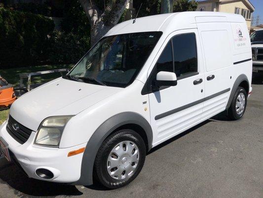 express wash on commercial van