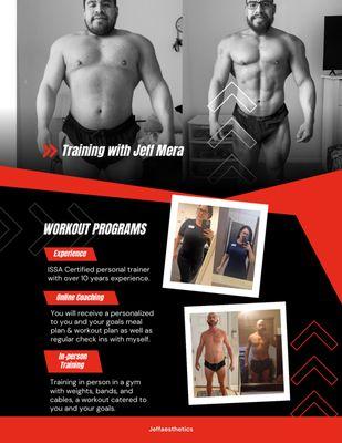 Jeffaesthetics Training & Nutrition