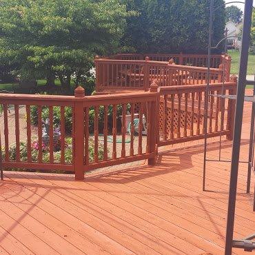 This deck is painted with Flood solid latex stain