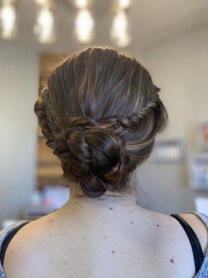 Quickie updo for work! Hair by Rose