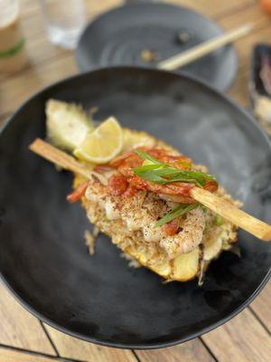 Sugar Cane Shrimp Skewer