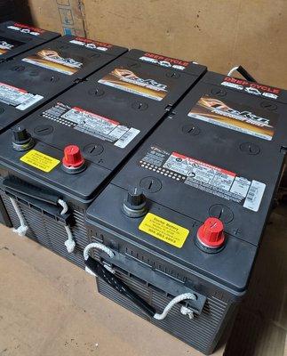 Need a battery for your heavy equipment? Powerful 4D's in stock ready to go!