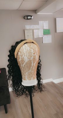 Head band wig